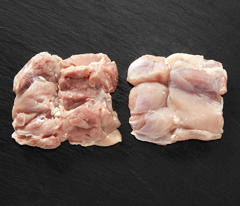 Hähnchen Schenkelfleisch ohne Haut